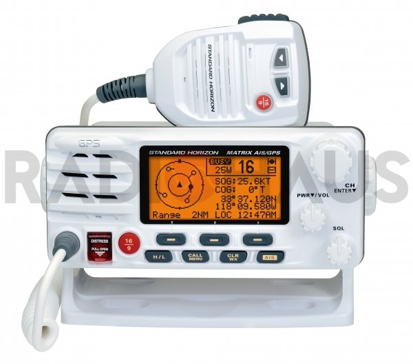 GX-2200 Transceptor VHF Mar�timo Fixo/M�vel com Receptor AIS/GPS (Branco)