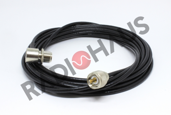 RH-C55 Cabo Coaxial com Conector Macho UHF p/ Rdio e Fmea UHF p/ Antena. 