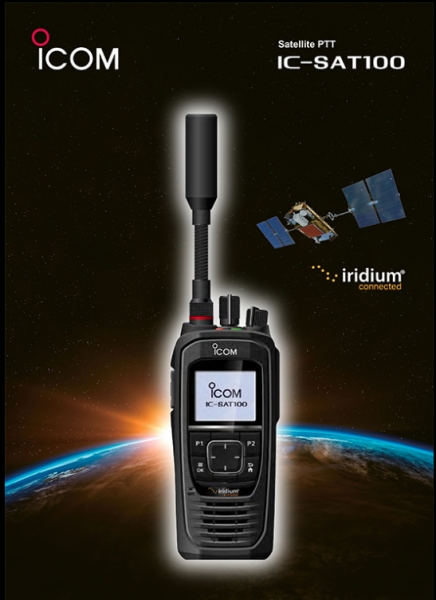 IC-SAT100 Rdio PTT via Satlite ICOM